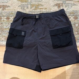 Topo Designs Black Cargo Shorts Utility Style